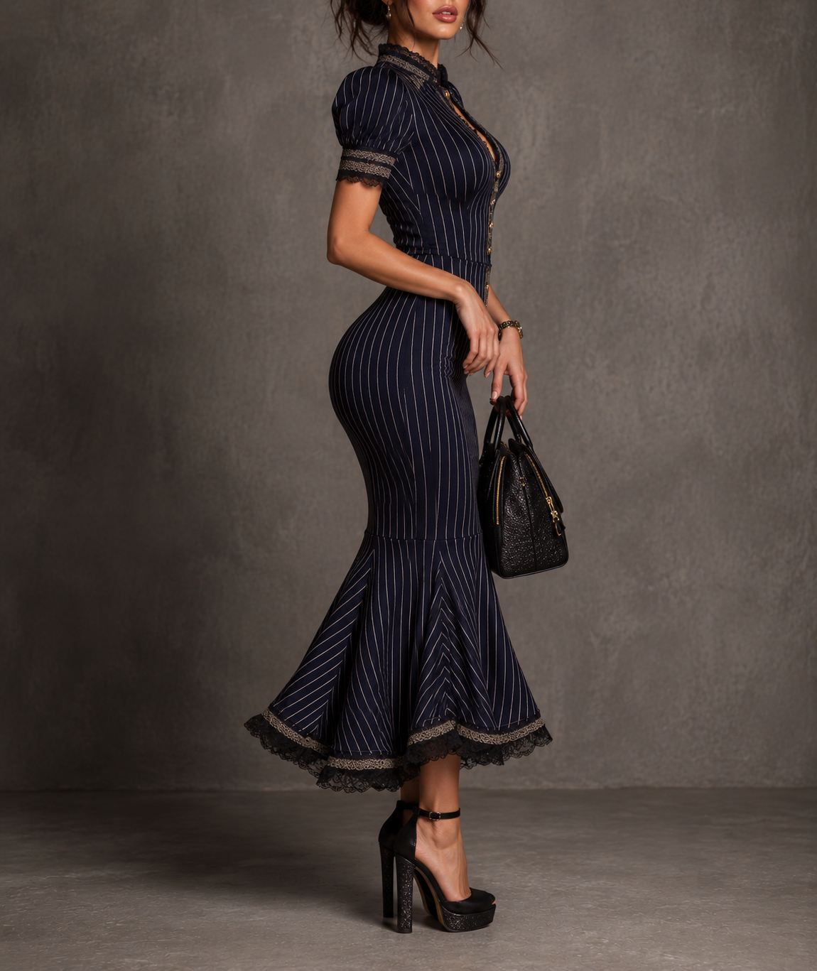 Léa | Robe moulante de style rétro
