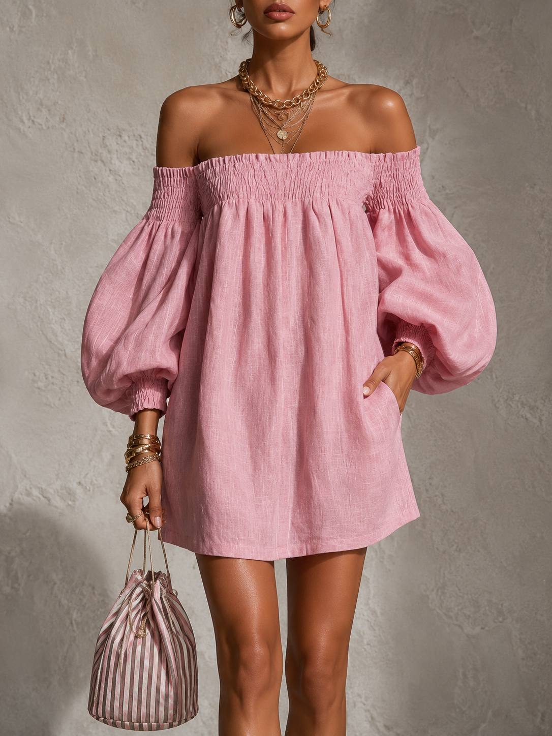 Solène | Nouvelle robe à épaules dénudées