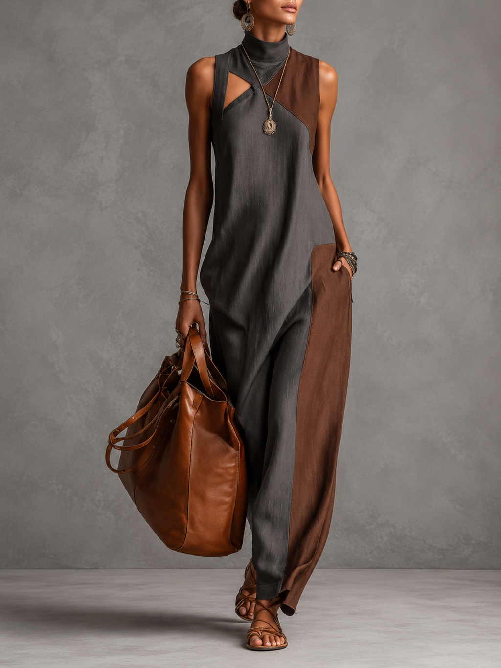 Fleur | Robe longue bohème style gilet