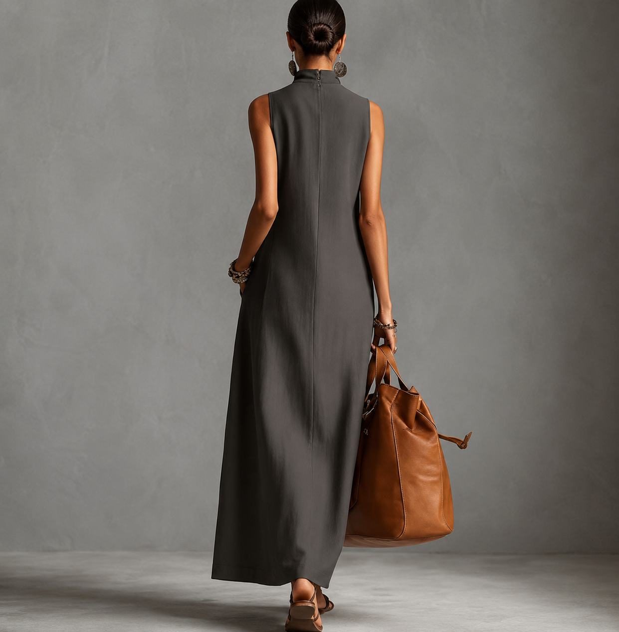 Fleur | Robe longue bohème style gilet