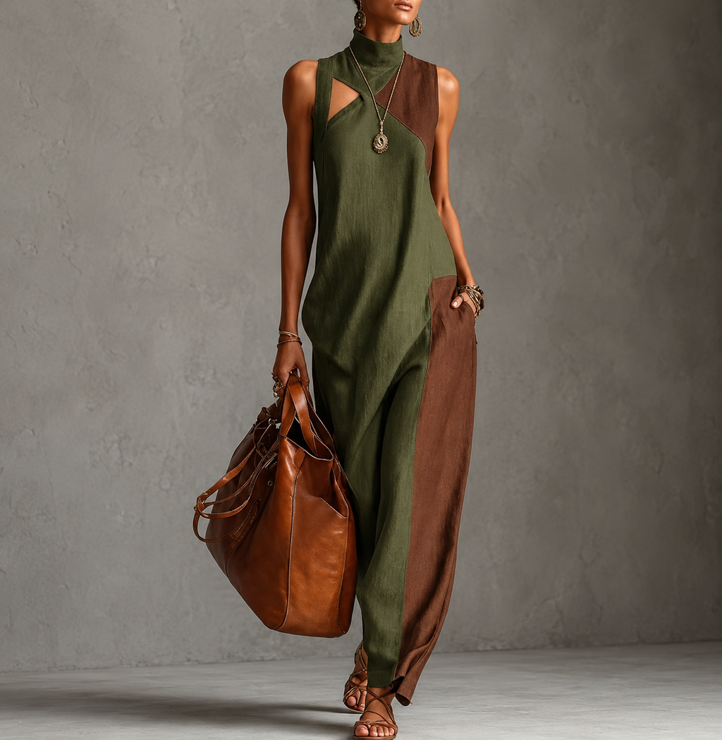 Fleur | Robe longue bohème style gilet